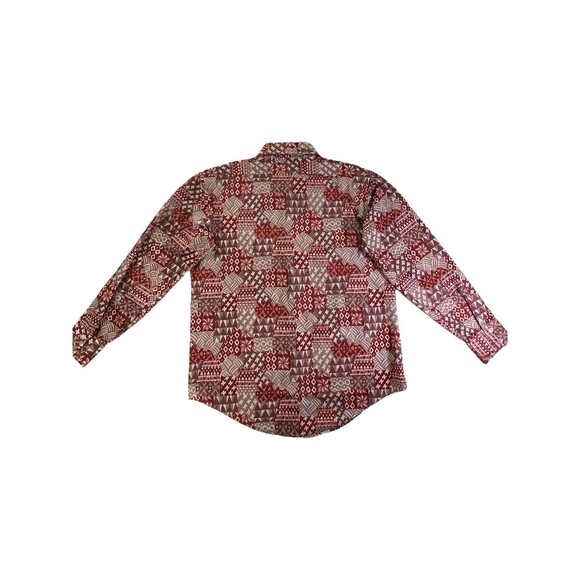 Van Heusen Shirt Mens L Long Sleeve Soft Suede Button Up Pockets Brown Collared - Picture 3 of 9